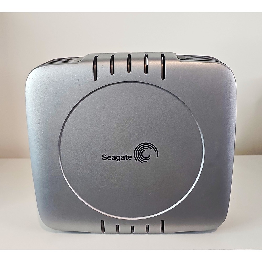 Seagate 10GB USB External Hard Drive Storage Unit, Silver/Black No Cords